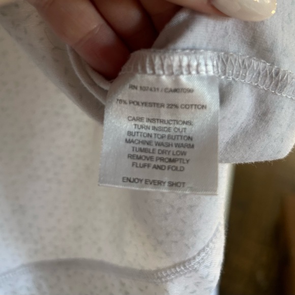 Linksoul printed Astoria polo XXL, white and grey - Picture 5 of 5